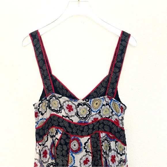 Bisou Bisou Mini Babydoll Dress Y2k Floral Sheer Garden Girl Festival Size Large - Picture 6 of 14